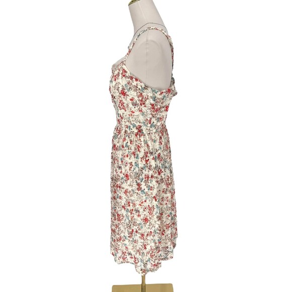 Torrid Lace Dress 3X 22 24 White Floral Overlay Sweetheart Neck Lined Ditsy EUC - Picture 10 of 16